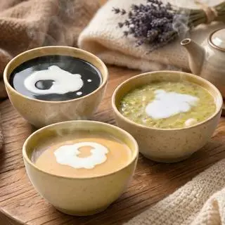 Hình ảnh 3 Chén Truyền Thống Vị Hoa