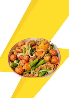 Hình ảnh Combo viên chiên sốt cay