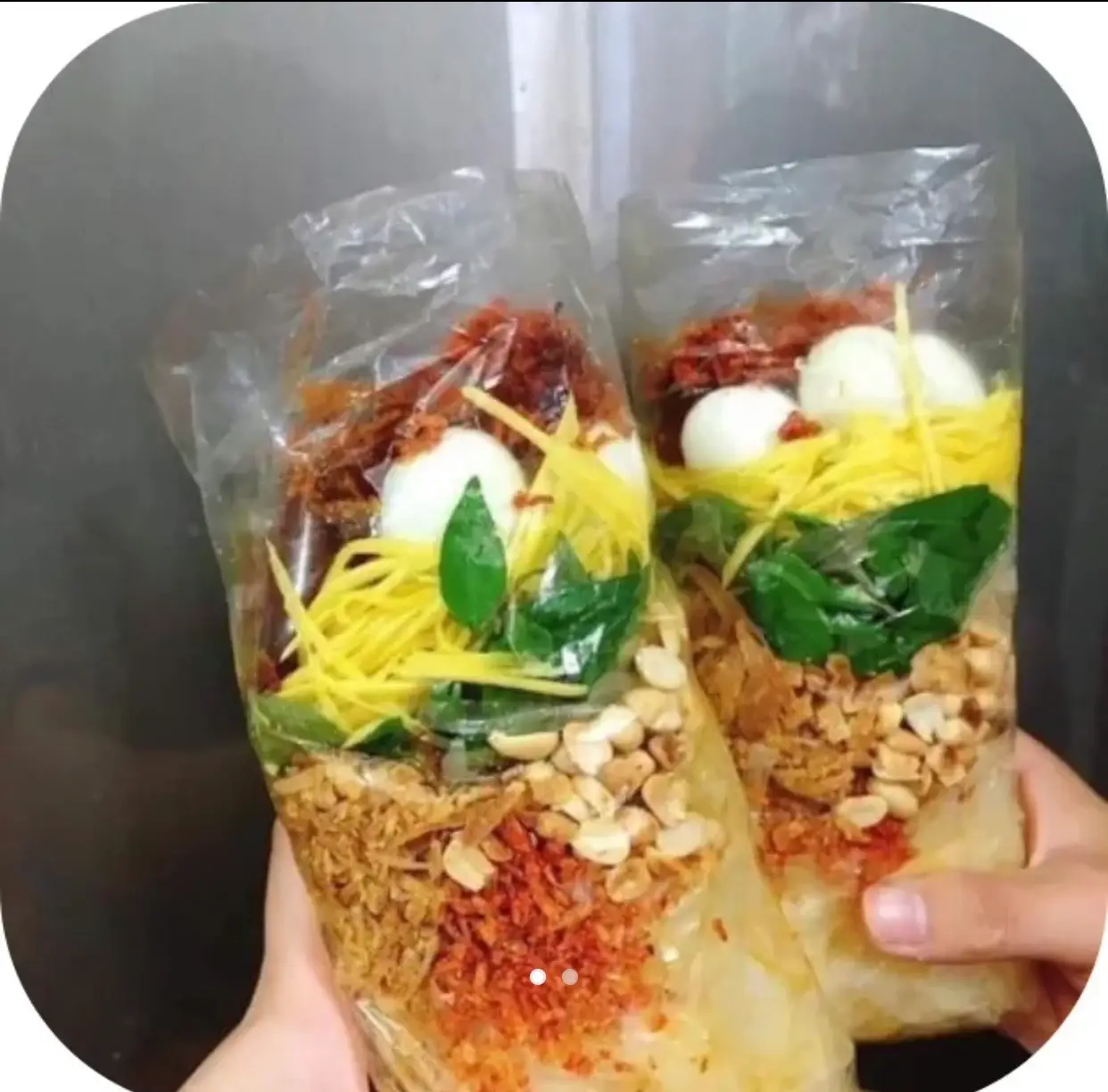 Hình ảnh Bánh Tráng Sợi Tự Trộn 