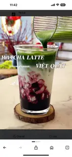 Hình ảnh Matcha latte Việt quất 