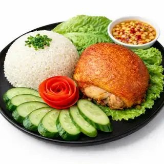Hình ảnh Cơm Trắng Má Đùi Xối Mỡ