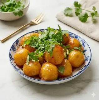 Hình ảnh Khoai tây viên sốt cay tê
