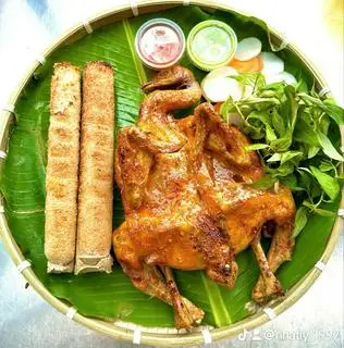 Hình ảnh Combo gà nướng muối ớt - cơm lam
