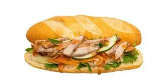 Hình ảnh Bánh Mi Đặc Biệt Chả +Thịt Nguội 