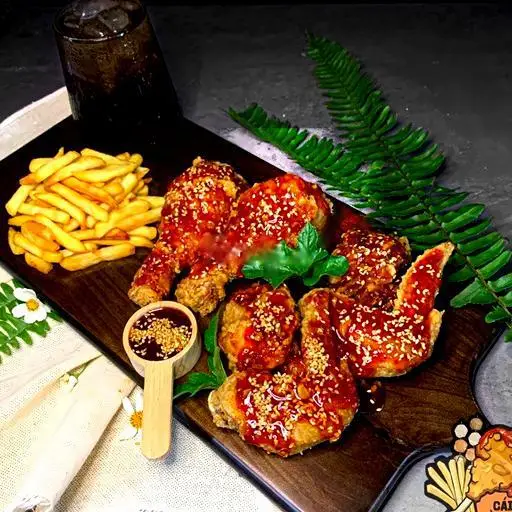 Hình ảnh Combo 3 : 4 miếng Cánh gà & 2 Đùi + Khoai Tây Chiên + CoCa