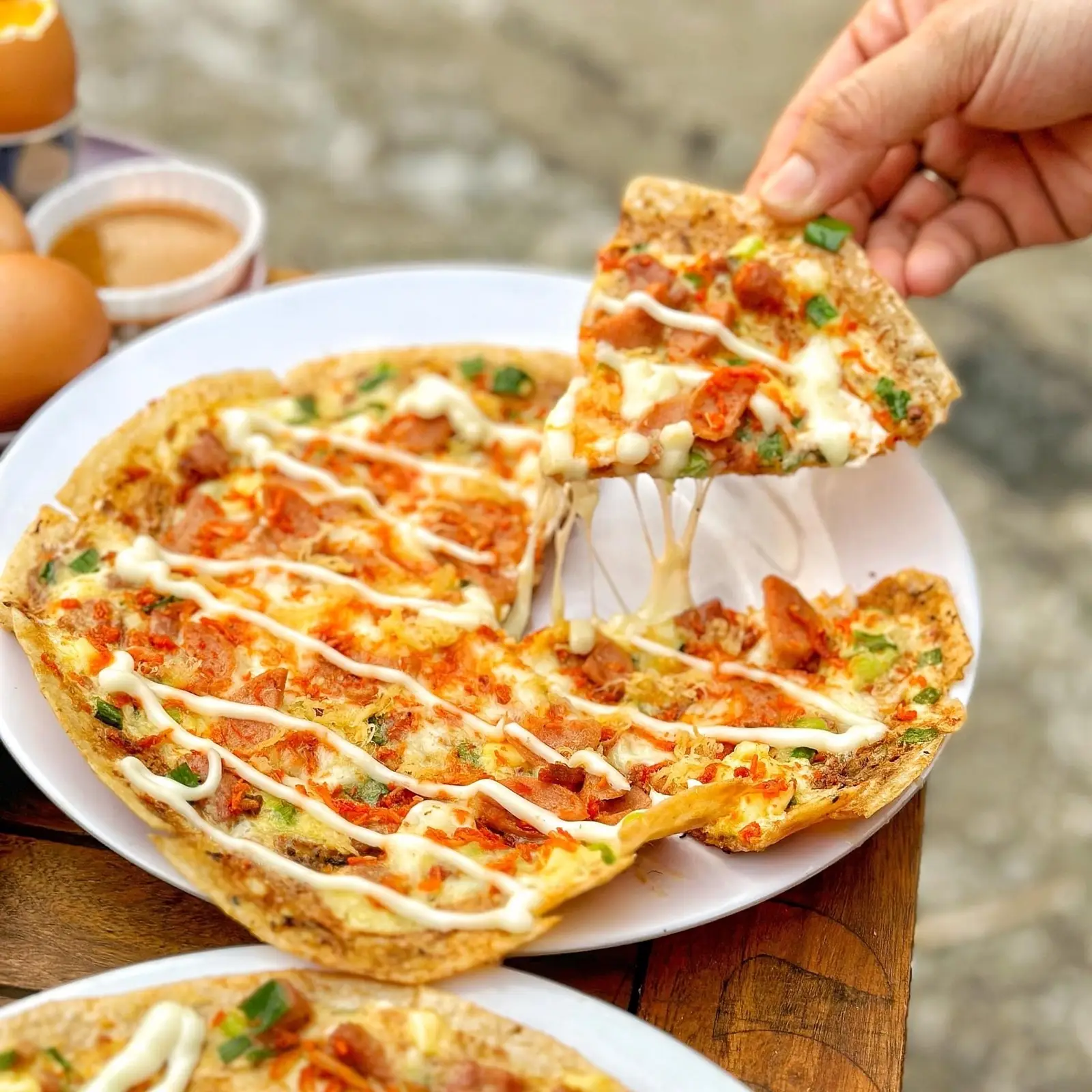 Hình ảnh Bánh Tráng Nướng Phô Mai