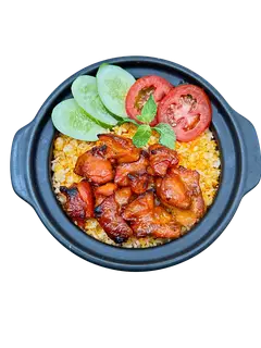 Hình ảnh Cơm Thố Gà Nướng BBQ