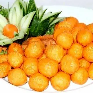Hình ảnh Tôm viên chiên - đậu bắp