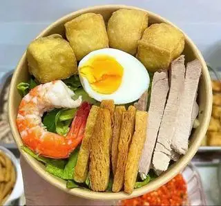 Hình ảnh bún thịt luộc mắn nêm
