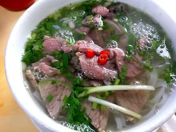 Hình ảnh phở tái gầu