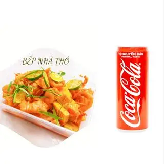 Hình ảnh Combo 01 chân gà rút xương sốt thái M+ 01 Coca