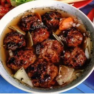 Hình ảnh Combo 5 thịt viên nướng kèm đu đủ  + coca