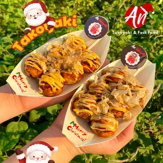 Hình ảnh 5 viên Takoyaki - vũ điệu cá bào 