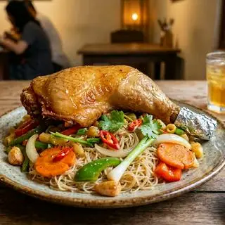 Hình ảnh Bún Gạo Gà Chiên