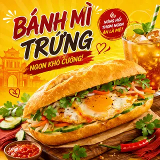 Hình ảnh Bánh mì trứng - pate