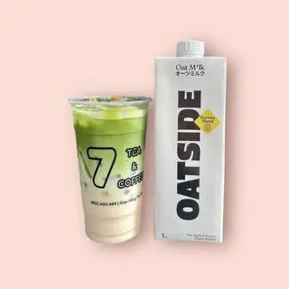 Hình ảnh Matcha nishio latte oatside milk