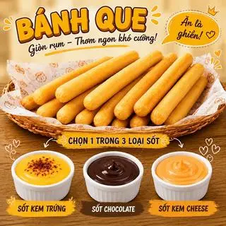 Hình ảnh Bánh que chấm sốt - ăn là ghiền