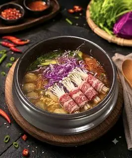 Hình ảnh Mỳ Cay Bò Mỹ Nấm Kim Chi