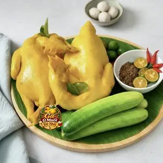 Hình ảnh  Gà Ủ Muối Hoa Tiêu Nguyên Con ( Không Chặt ) + Kèm 4 Hũ Sốt Chấm Muối Hoa Tiêu