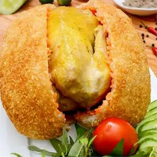 Hình ảnh gà bó xôi cả con