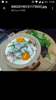 Hình ảnh (V) Baked eggs lentil chickpeas vegetab