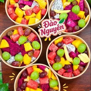 Hình ảnh  ĐẶC BIỆT HOA QUẢ DẦM SIZE ĐẠI (gồm 7 loại quả ,1 sữa chua và sữa đặc ) (Ko đá )