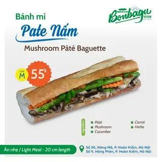 Hình ảnh Bánh Mì Pate Nấm - Mushroom Pâté Baguette