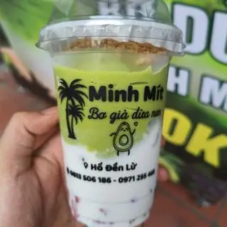 Hình ảnh Bơ Già Dừa Non+ Trân Châu Dừa size M 500ml
