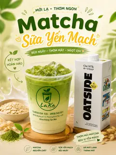 Hình ảnh Matcha sữa yến mạch