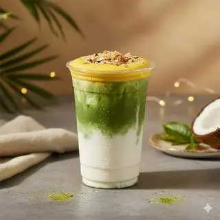 Hình ảnh Matcha latte kem trứng dừa nướng ly 700ml