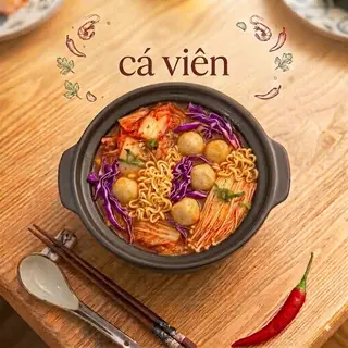 Hình ảnh Mì Cay Kim Chi Cá Viên