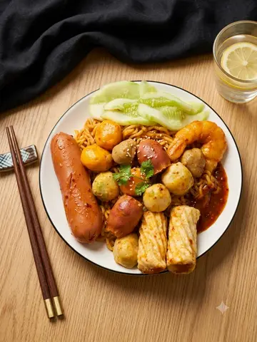 Hình ảnh ( BEST-SELLER) Mì Trộn Full Topping 