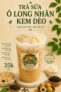 Hình ảnh trà sữa ô long  kem chezze