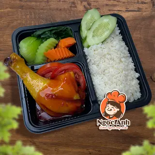 Hình ảnh Cơm đùi gà nhỡ sốt ngọt
