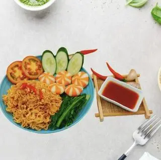 Hình ảnh Mì Trộn Bánh Bao Nhân Trứng Cá Hồi
