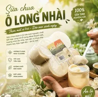 Hình ảnh Sữa chua ô long nhài (set 4 hũ)