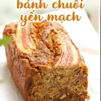 Hình ảnh Trendy Bánh chuối yến mạch giảm cân ít mập healthy glutens free