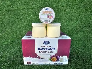 Hình ảnh Sữa chua Ba Vì vị chanh leo, 1 hộp 12 hũ 110g