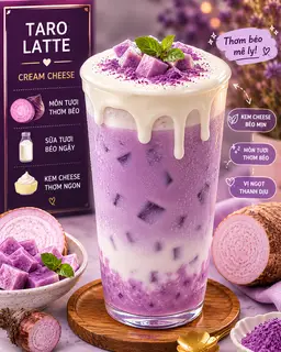Hình ảnh môn latte kem cheese