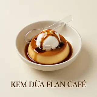 Hình ảnh Kem dừa flan cafe