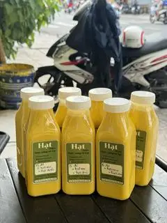 Hình ảnh Sữa bí đỏ hạt sen hạt điều ( chai 330ml )