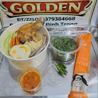 Hình ảnh Cơm Golden đùi gà chả trứng