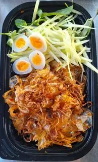 Hình ảnh Bánh tráng phơi sương trộn full topping