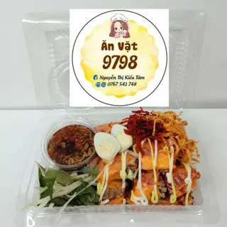 Hình ảnh Bánh tráng cuốn full topping 