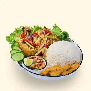 Hình ảnh Cơm gà Sambal Sả ớt 