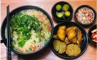 Hình ảnh BÚN CHAN CÁ GIÒN + 1 TRỨNG CÁto