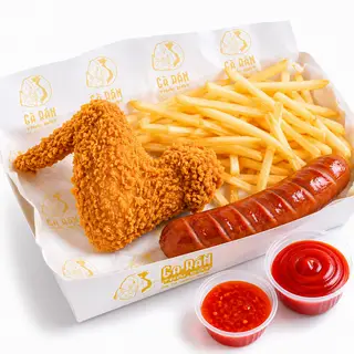 Hình ảnh Combo Cánh Gà + Khoai + Xúc Xích