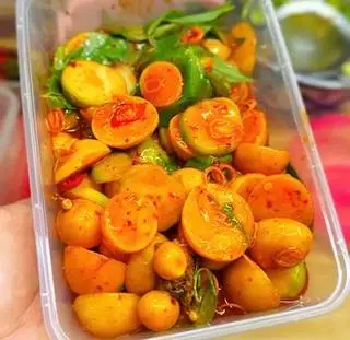 Hình ảnh Trứng non sốt thái 