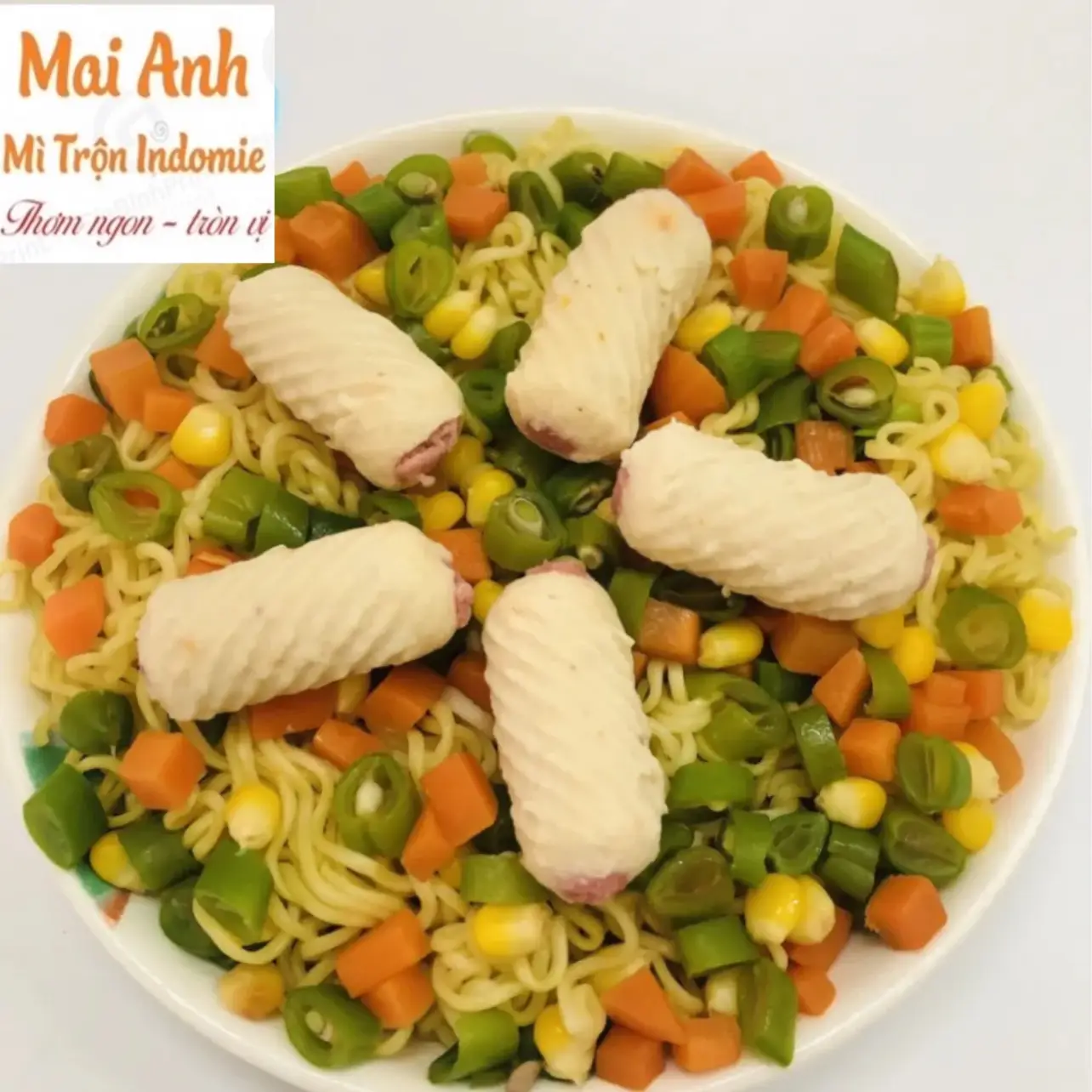Hình ảnh Mì Trộn Mực Xoắn