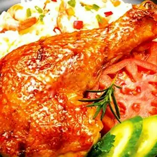 Hình ảnh Cơm đùi Gà BBQ
